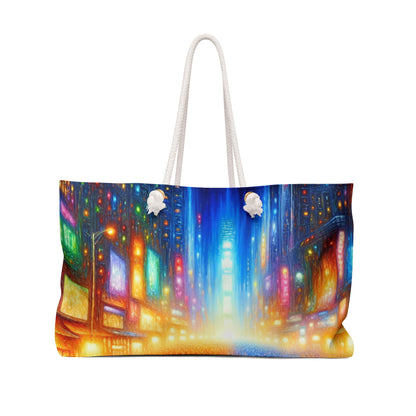 "Neon Nightscapes: A Symphony of City Chaos" - The Alien Weekender Bag