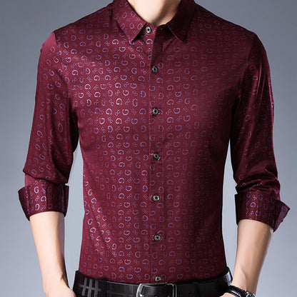 Camisa holgada estampada