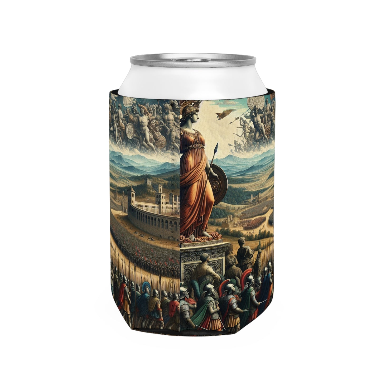 « Minerva sur le champ de bataille de la Renaissance » - The Alien Can Cooler Sleeve Renaissance Art