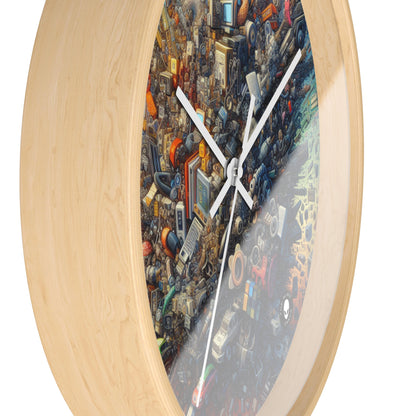 "Nightfall in the Neon City: A Hyper-Realistic Futuristic Metropolis" - The Alien Wall Clock Simulationism