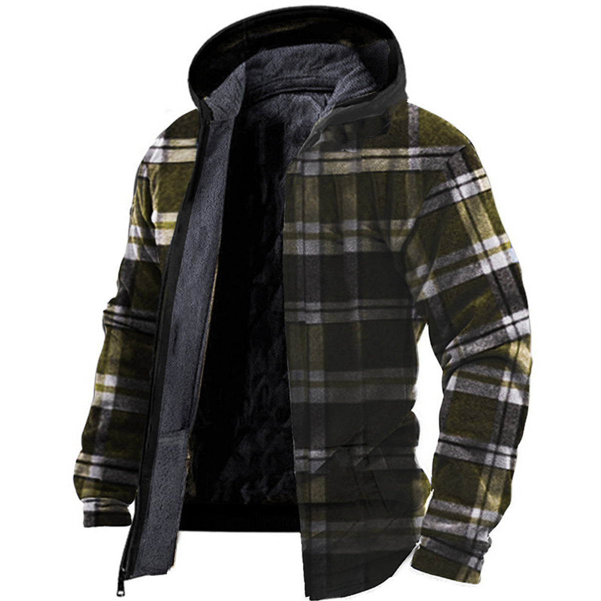 Sudadera con capucha estampada con capucha de invierno para hombre