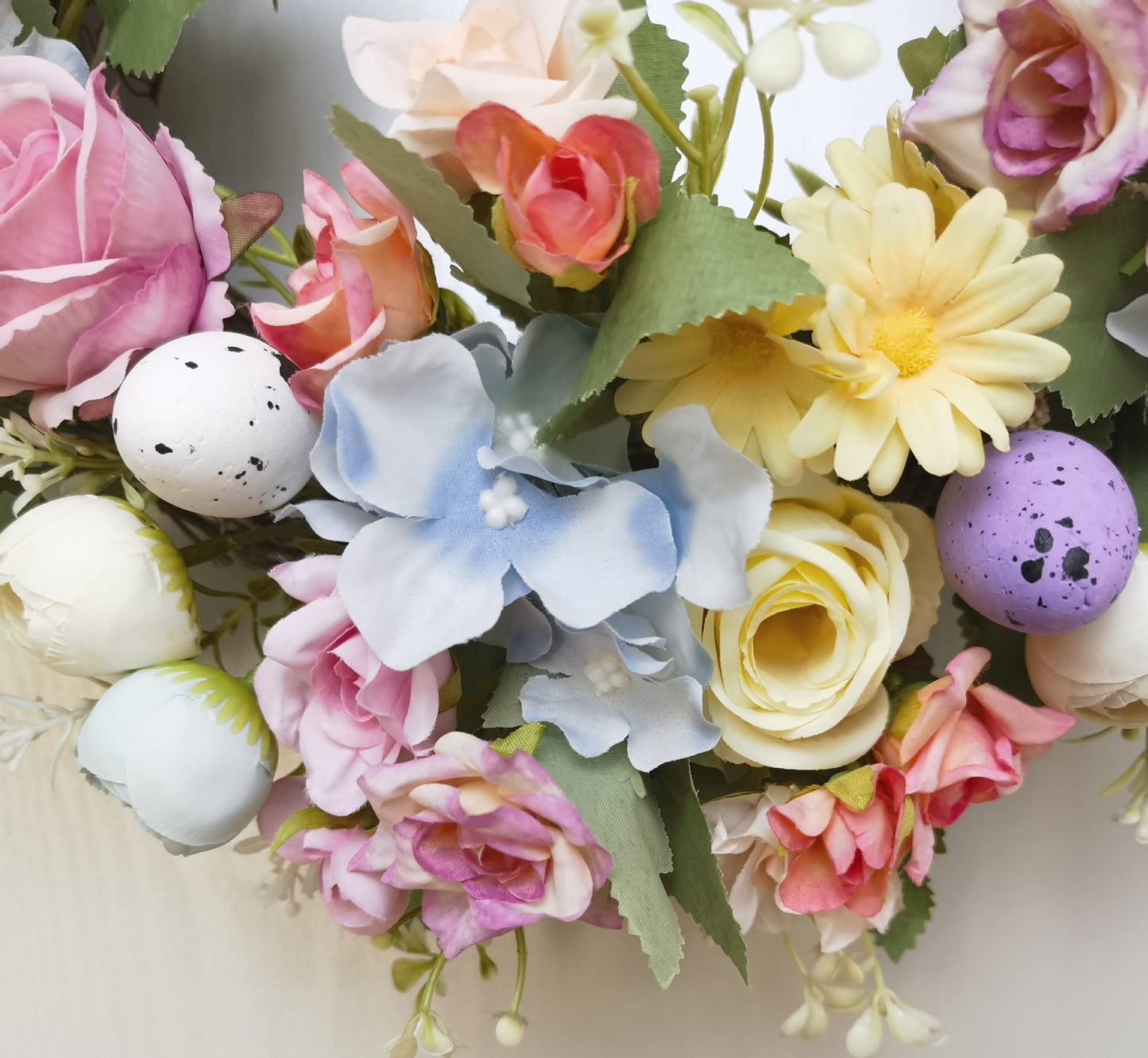 San Valentín Pascua Rosa Bolsa de té Hortensia Corona Decoración del hogar