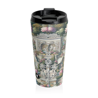 "Garden Elegance: A Rococo Affair" - The Alien Stainless Steel Travel Mug Rococo