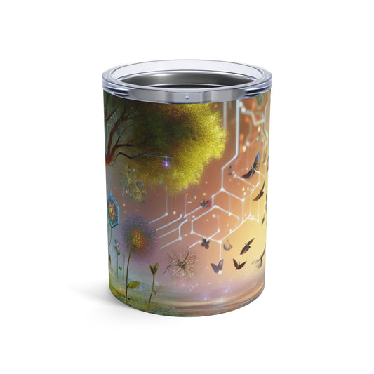 "Techno-Natural Fusion: The Future of Bio Art" - The Alien Tumbler 10oz Bio Art