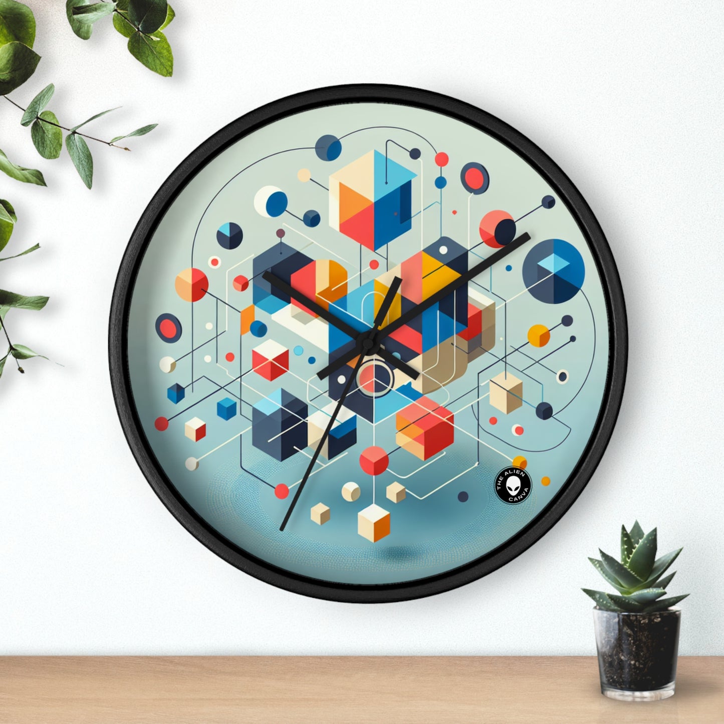 "Collaborative Utopia: A Mural of Hope and Harmony" - The Alien Wall Clock Relational Art