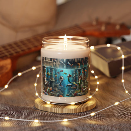 "Seascape Serenity: An Underwater Haven" - The Alien Scented Soy Candle 9oz