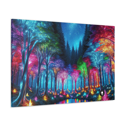 "Crystal Glow: The Enchanted Forest" - The Alien Canva