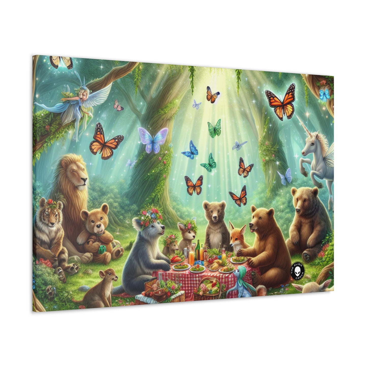 "Enchanted Forest Picnic" - The Alien Canva