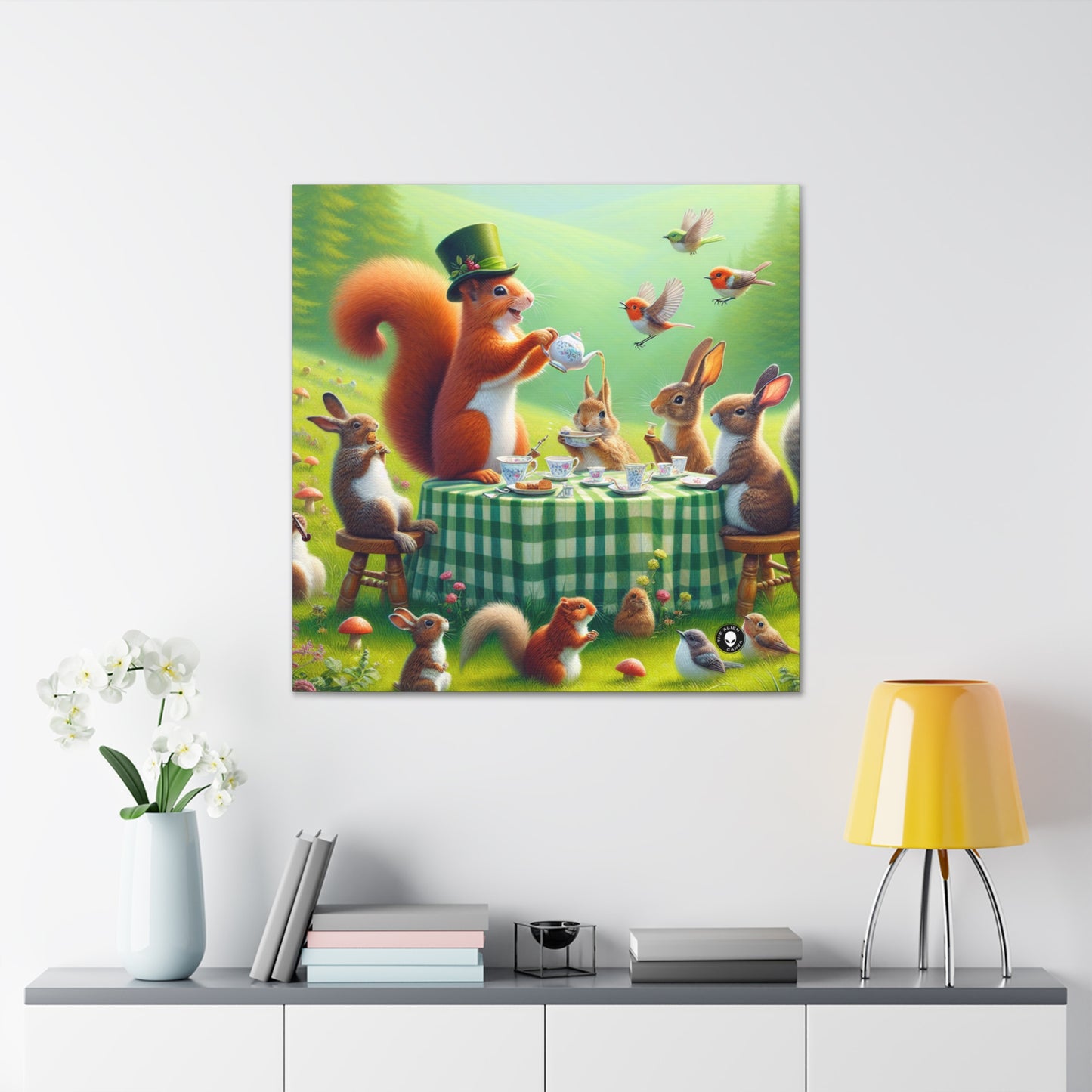 " Tea Party dans le pré enchanté " - L'Alien Canva