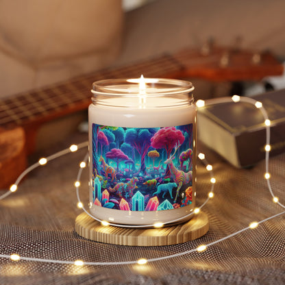 « Glowing Enchantment : Neon Forest » - Bougie parfumée au soja Alien 9oz