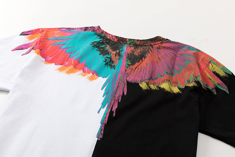 Wings color block T-shirt