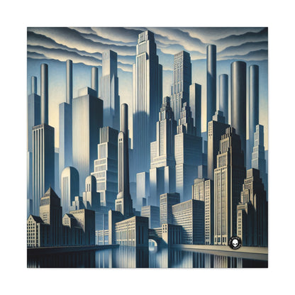 "Modern Metropolis: A Precisionism Perspective" - The Alien Canva Precisionism