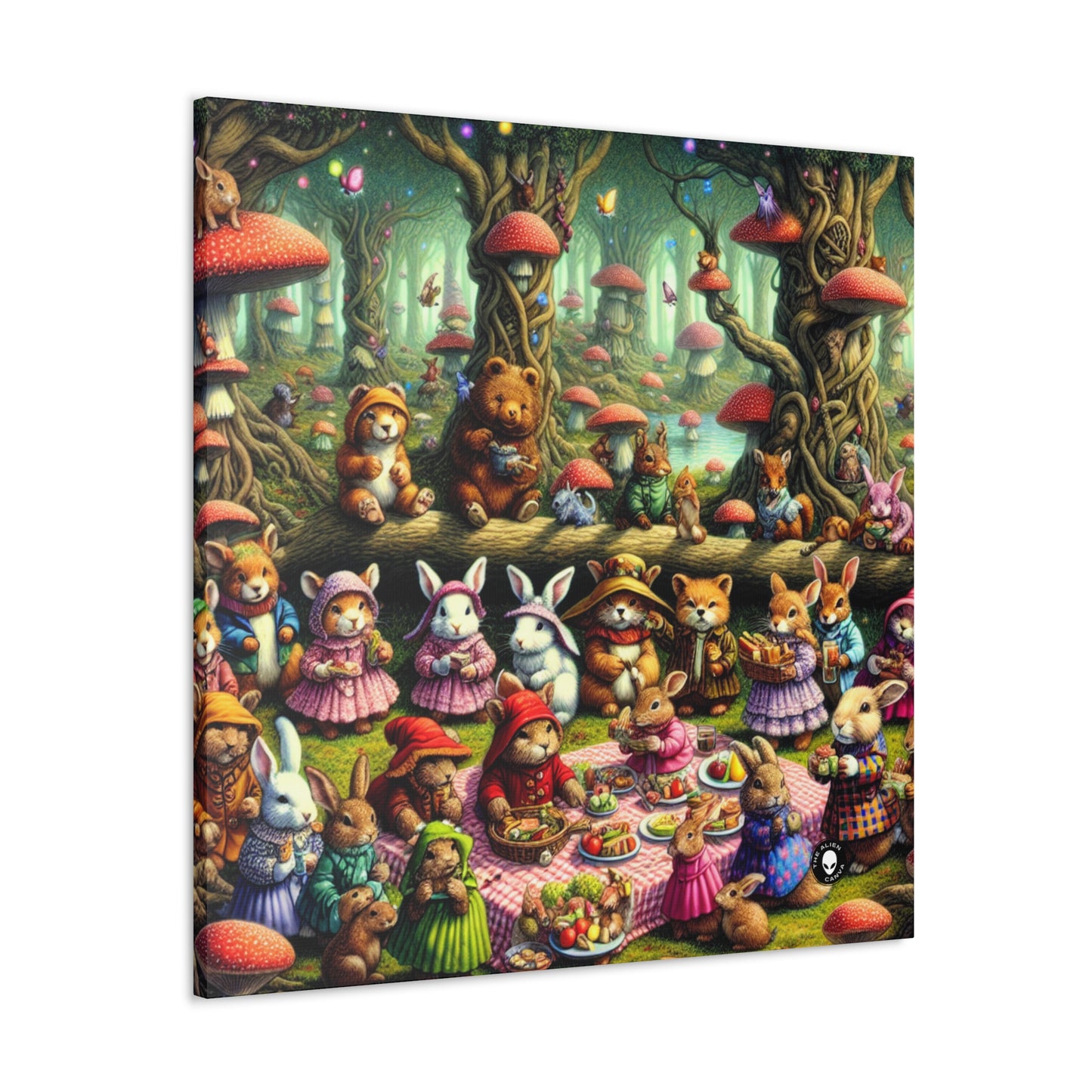 "Fantastical Forest Picnic: Animal Fashion Show" - The Alien Canva