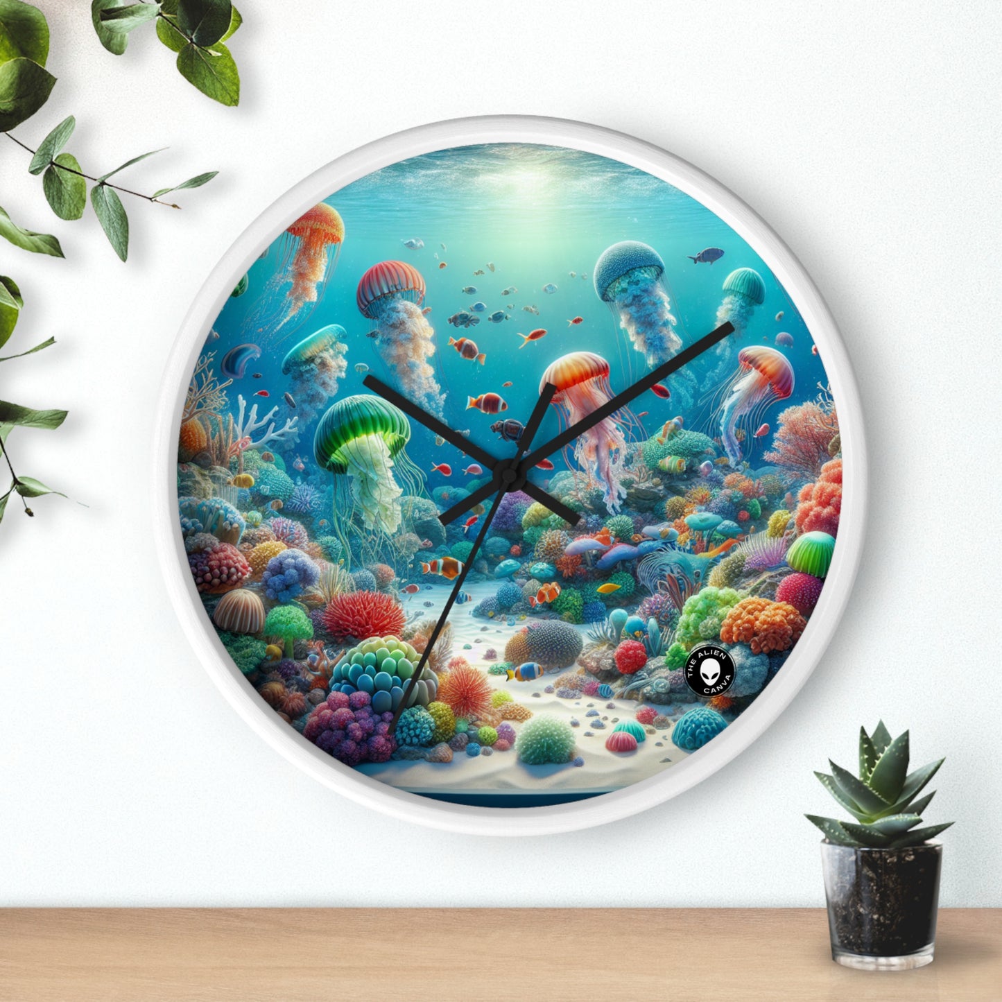 "Fantasía de medusas": el reloj de pared alienígena