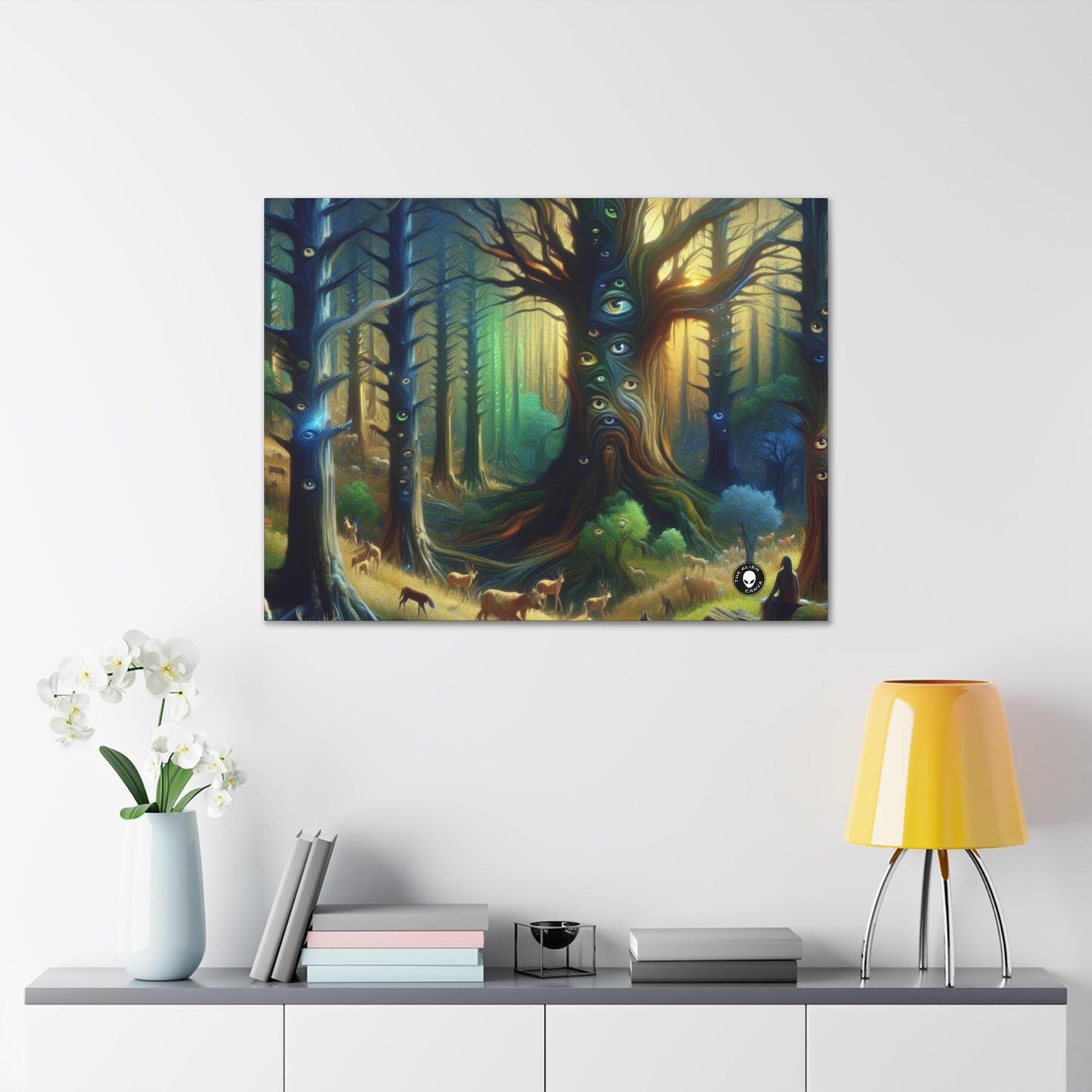 "Watchful Forest: The Trees with Eyes" - The Alien Canva