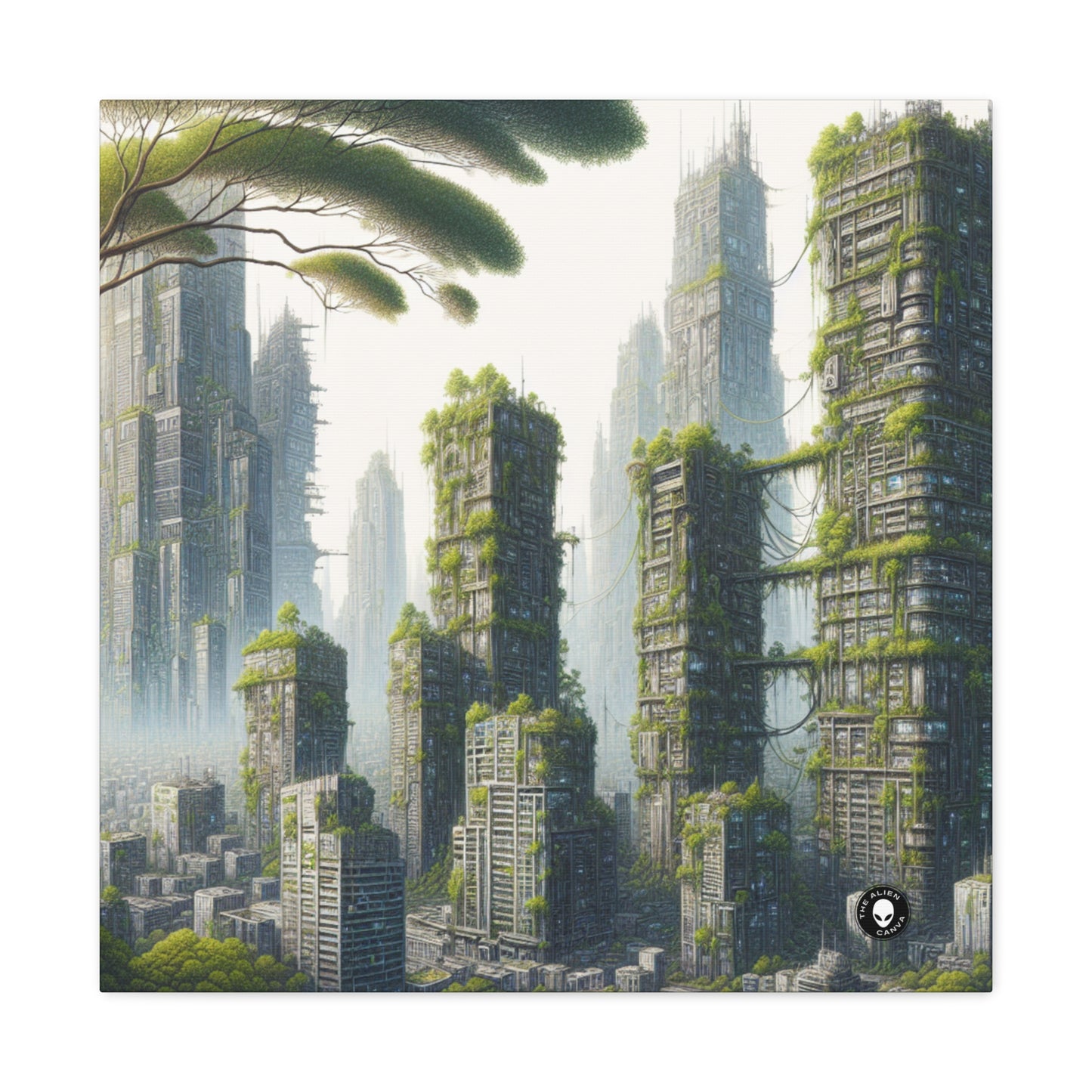 "Nature's Resurgence: The Urban Jungle" - The Alien Canva