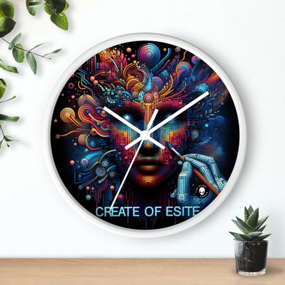 "Bosque Encantado: Una Obra Maestra del Arte Digital" - The Alien Wall Clock Digital Art