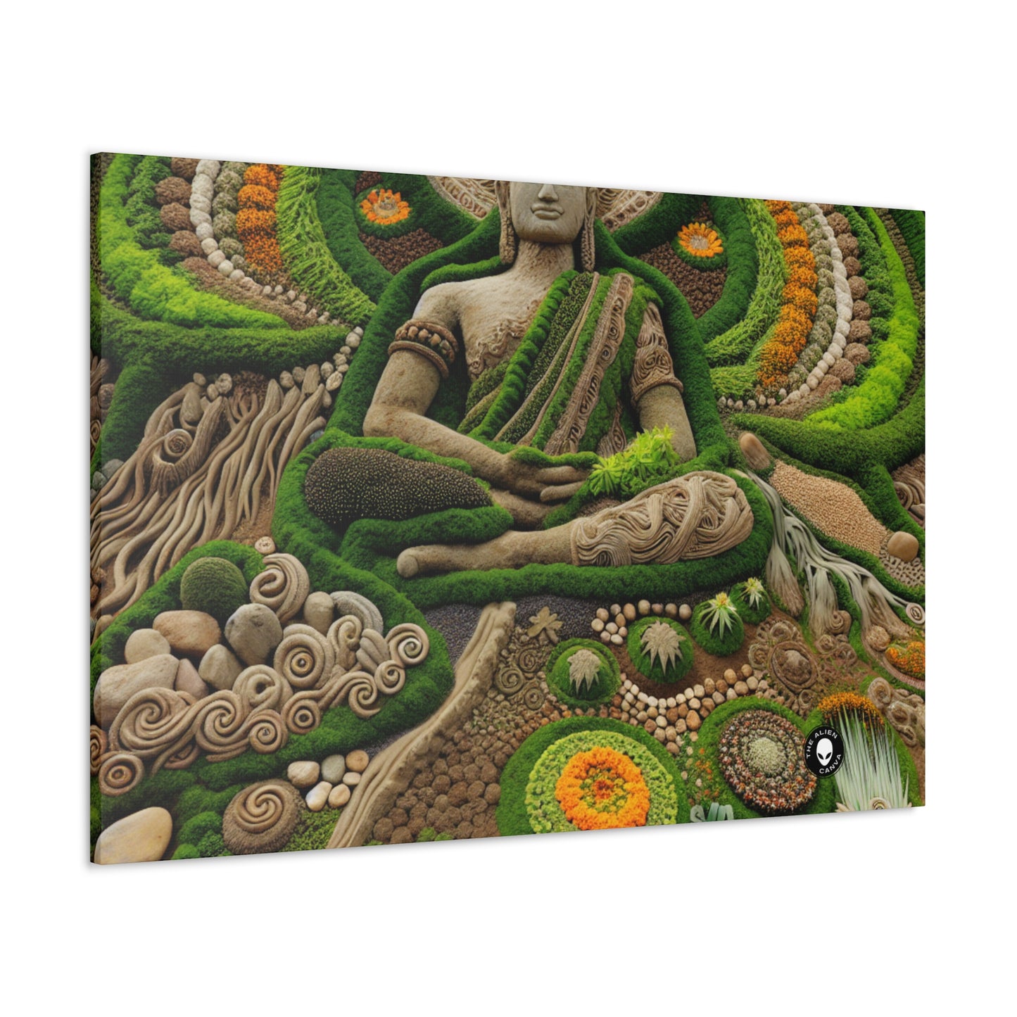 "Forest Mandala: A Harmony of Nature" - The Alien Canva Earth Art