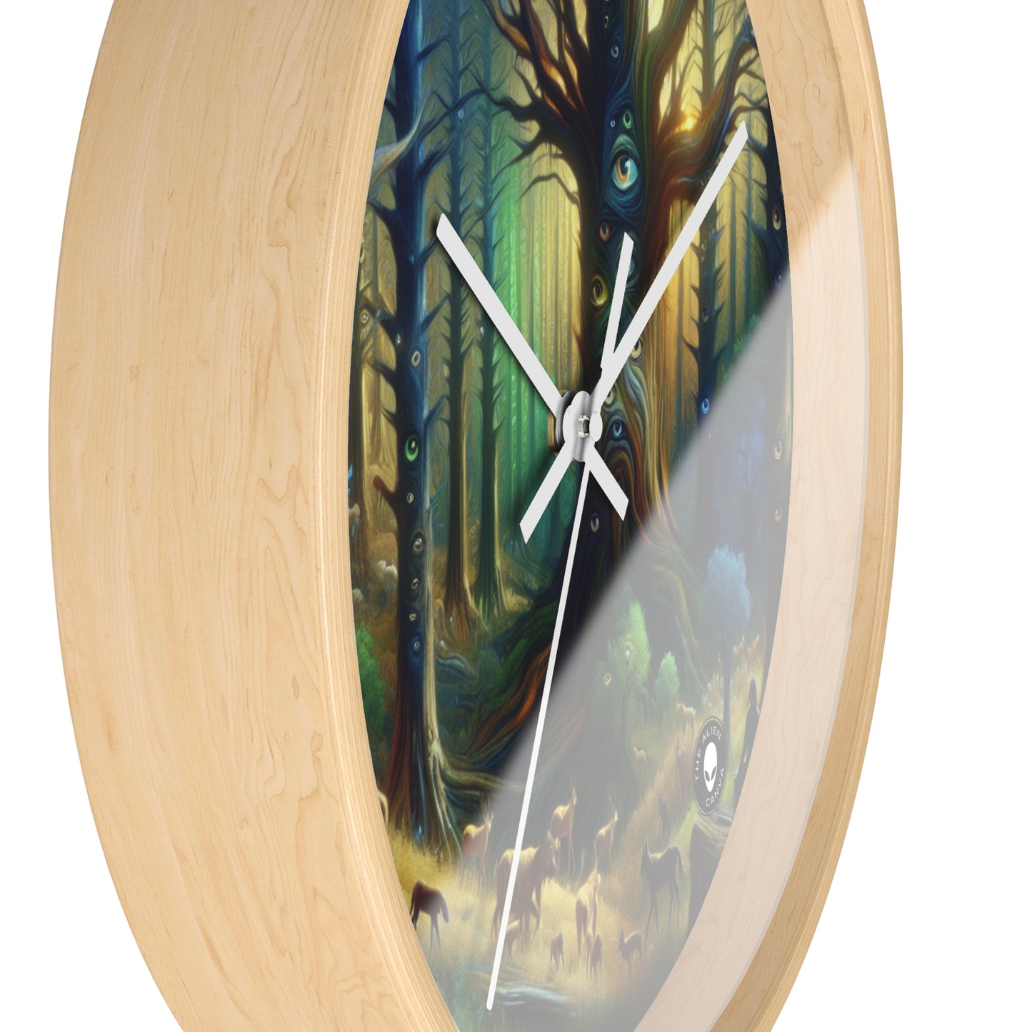 "Watchful Forest: The Trees with Eyes" - The Alien Wall Clock