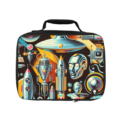 "Neon Deco: A Retro-Futuristic Utopia"- The Alien Lunch Bag Retro-futurism