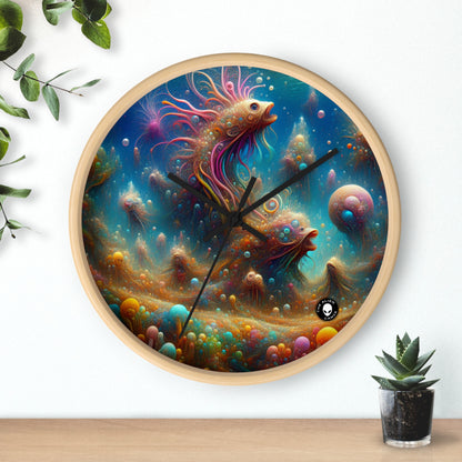 "Enchanting Aquatic Dreamscape" - The Alien Wall Clock