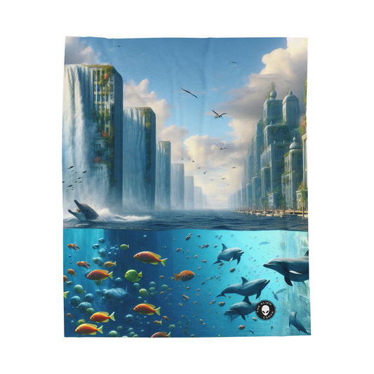 "City of Atlantis: Imagination Unleashed" - The Alien Velveteen Plush Blanket