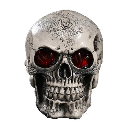 Resin skull led skull decoration for Halloween