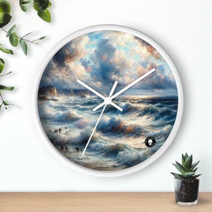 "Storm-Tossed Seas" - The Alien Wall Clock Impressionism