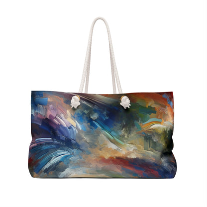 "Abstract Landscape: Exploring Emotional Depths Through Color & Texture" - The Alien Weekender Bag Abstract Expressionism Style