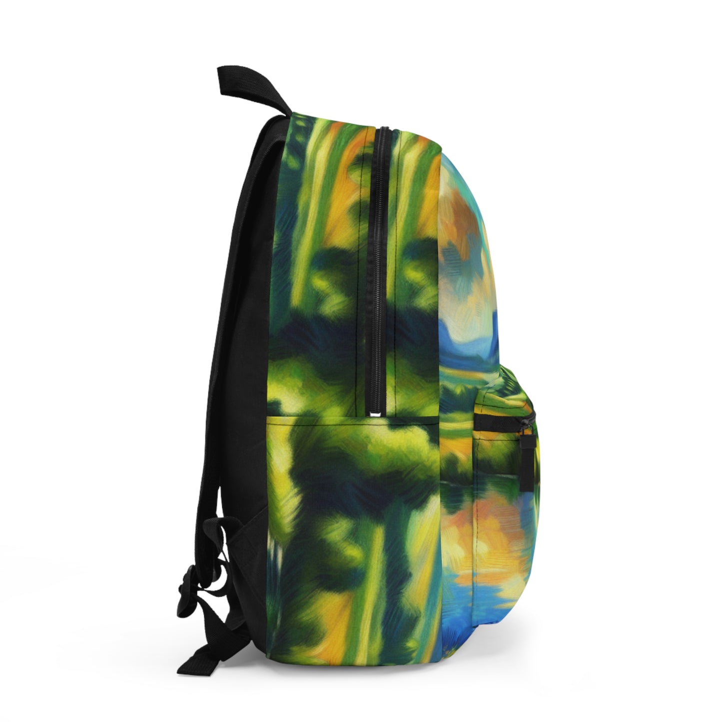 "Serenity at Sunset: An Impressionistic Meadow" - The Alien Backpack Impressionism