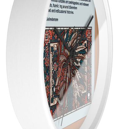 "Resilience Unveiled: A Postcolonial Celebration" - The Alien Wall Clock Postcolonial Art