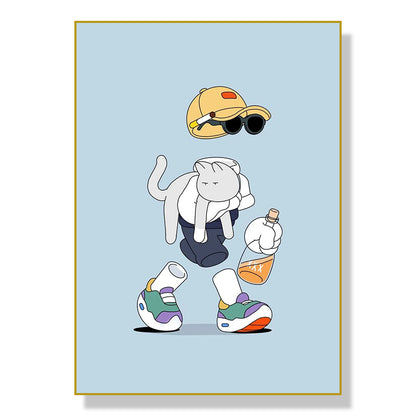 Sports Cartoon Characters Art Poster Home Living Room Canvas Painting