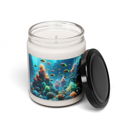 "Neon Reef: A Surreal Underwater Symphony" - The Alien Scented Soy Candle 9oz