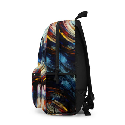 "City Lights: A Neo-Expressionist Ode to Urban Chaos" - The Alien Backpack Neo-Expressionism