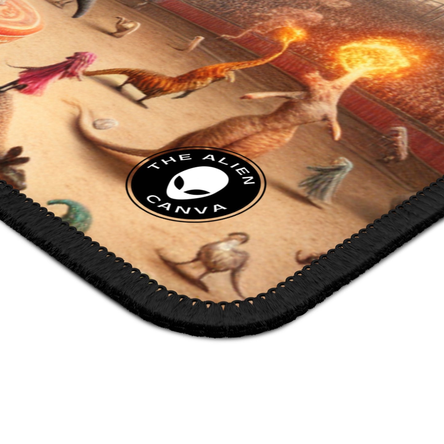 "Fantasy Circus: Where Animal Performers Entertain Mythical Attendees" - The Alien Gaming Mouse Pad