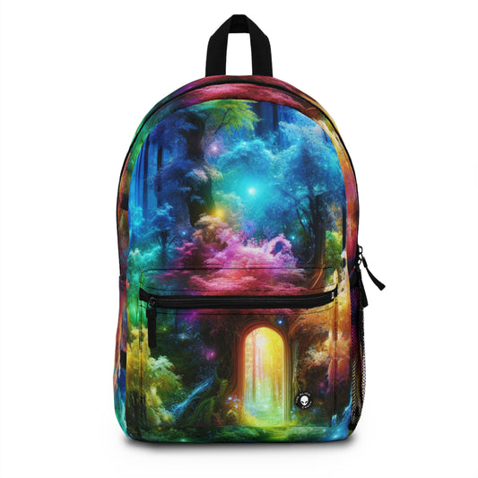 "Enchanted Rainbow Forest: Gateway to the Unseen Realm" - The Alien Backpack