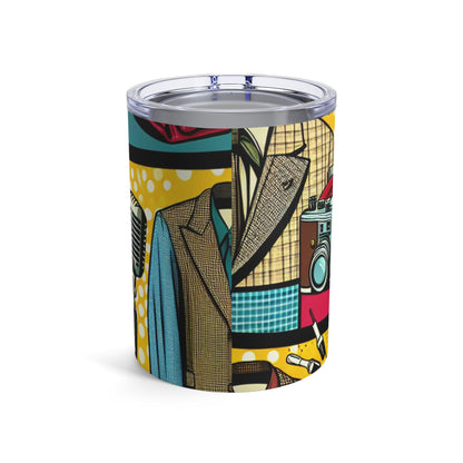 "Ropa de arte pop: un collage de estilo vintage" - The Alien Tumbler 10oz pop art Style