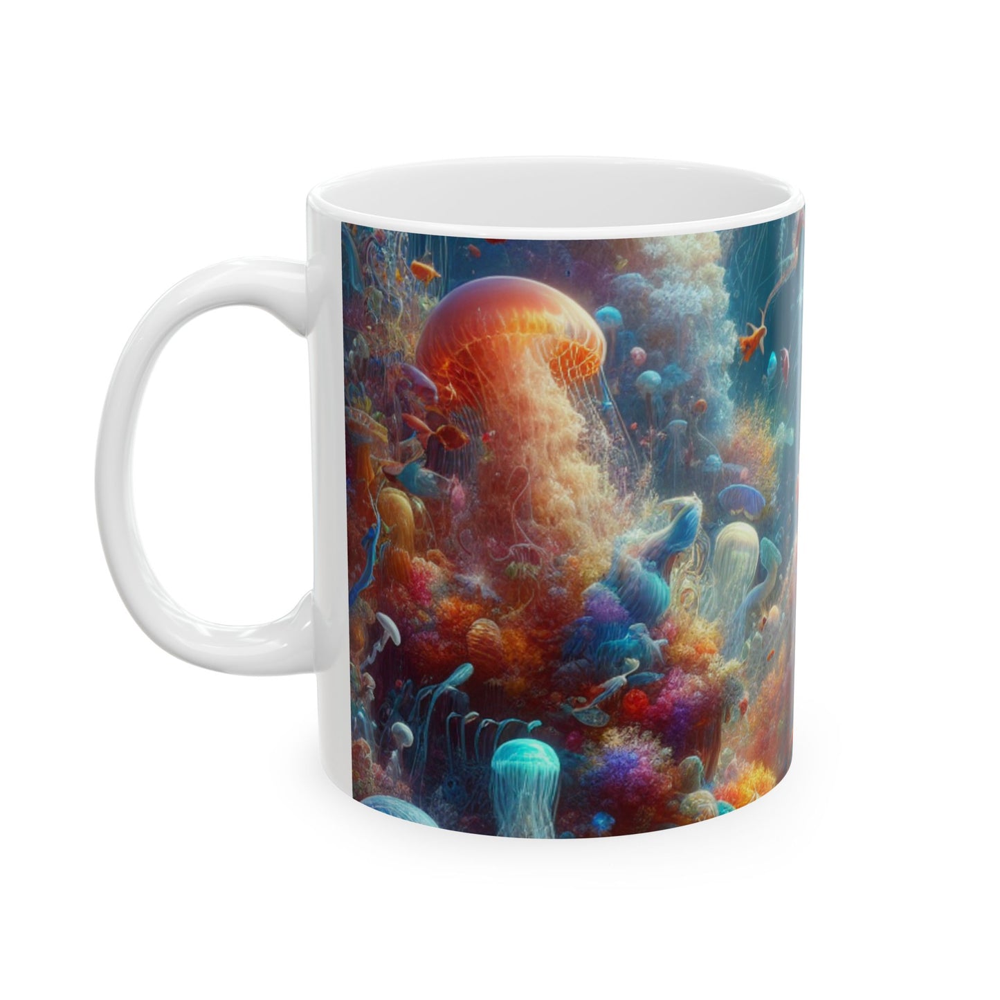 « Pays des merveilles aquatiques enchanté » – Tasse en céramique Alien 11 oz