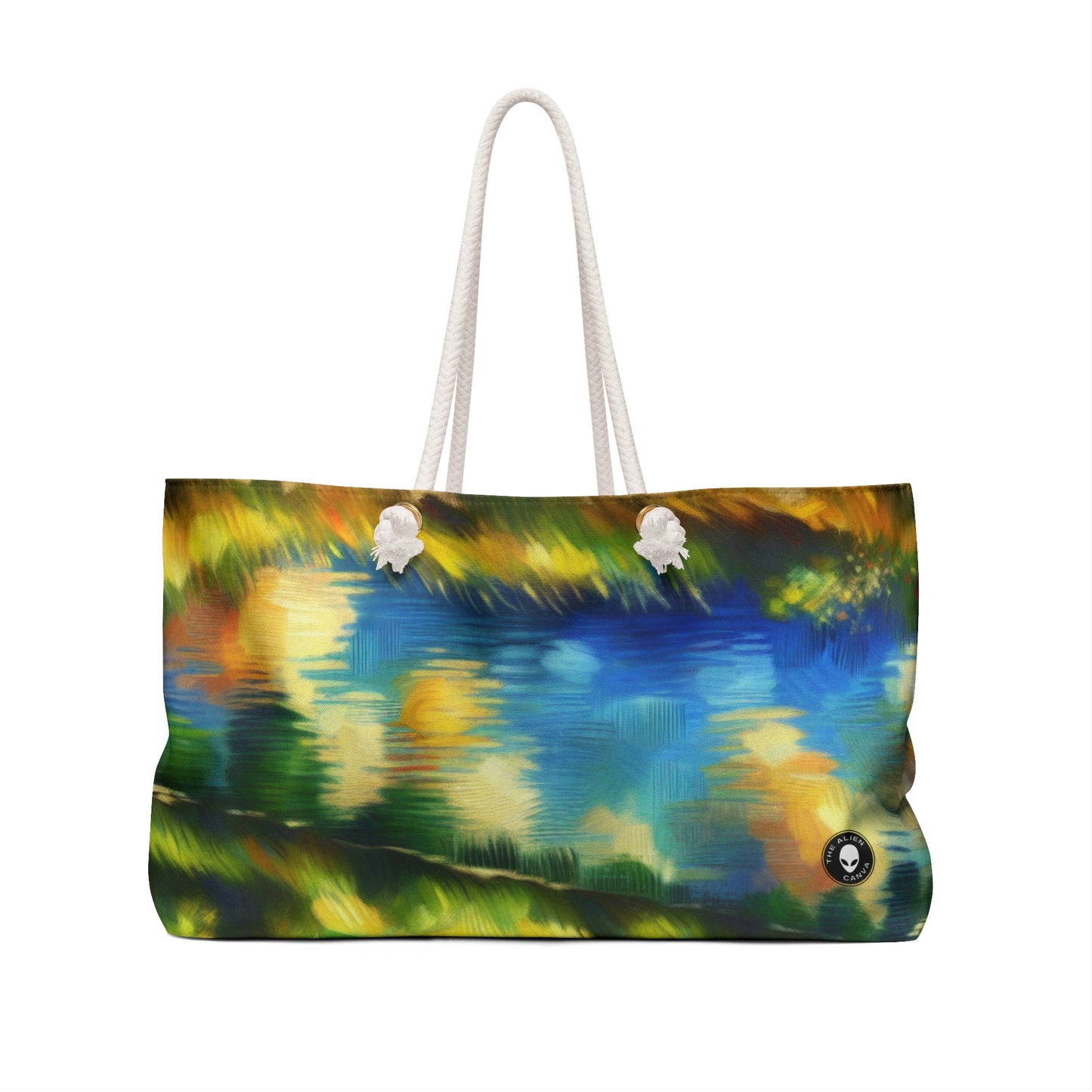 "Serenity at Sunset: An Impressionistic Meadow" - The Alien Weekender Bag Impressionism