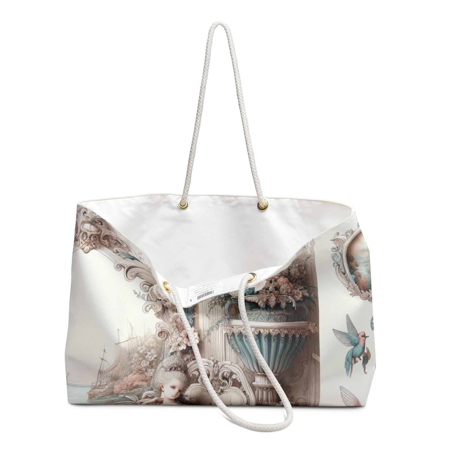 "Enchantement dans les jardins pastel : Rococo Fairy Princess" - Le sac de week-end Alien Rococo