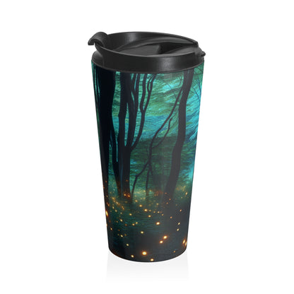 « Enchanted Vigil » – La tasse de voyage en acier inoxydable Alien