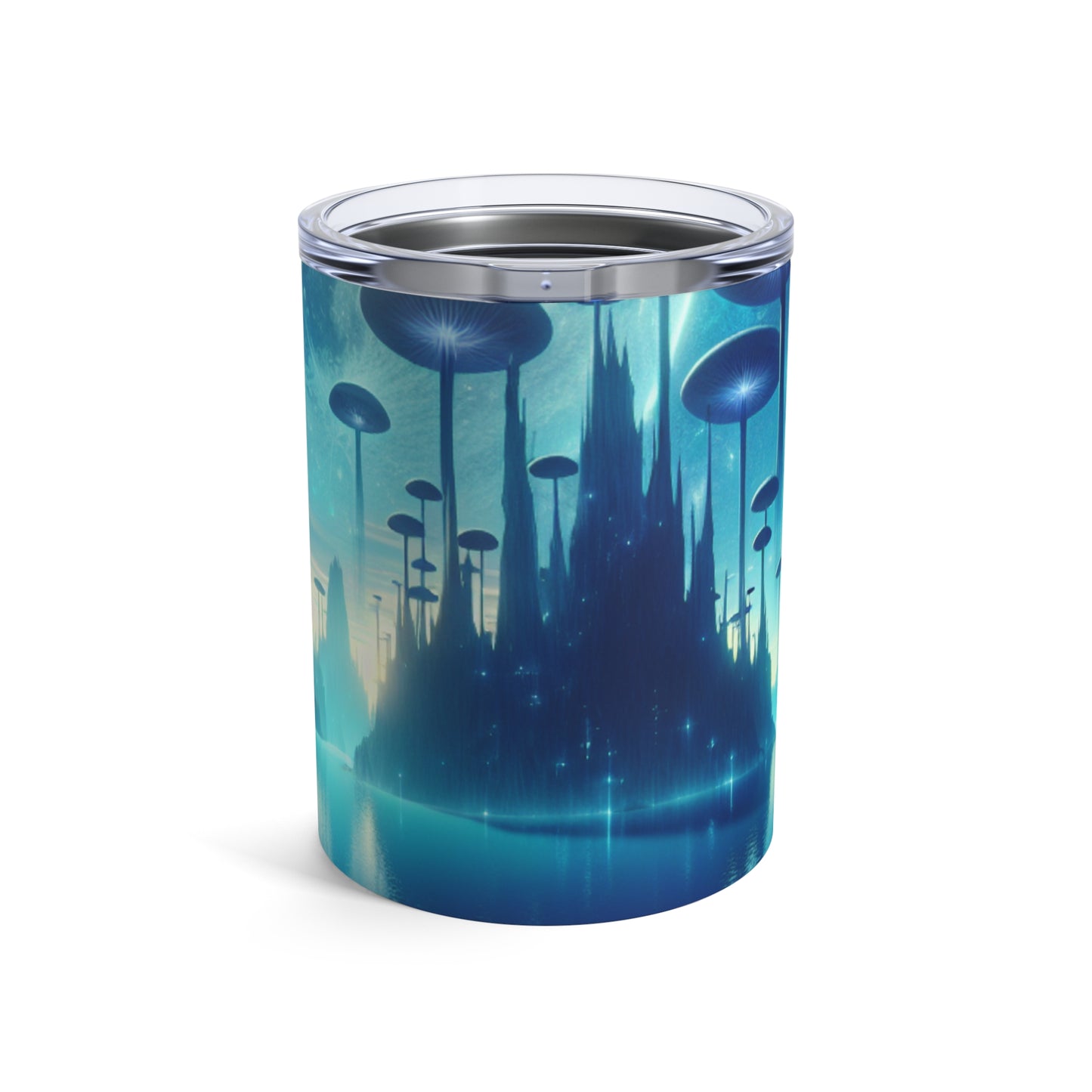 "Moonlit Mushroom Lake" - The Alien Tumbler 10oz