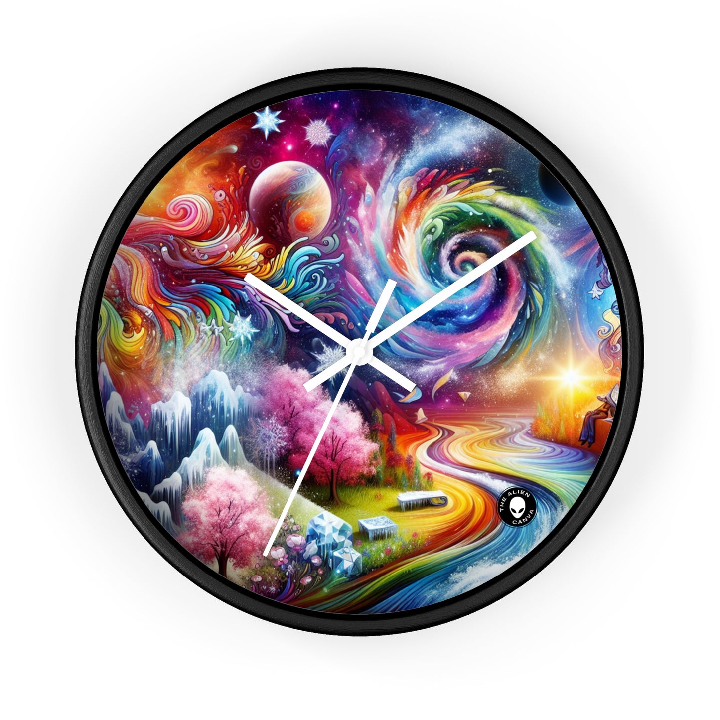 "Chronicles of Change: A Timeless Tapestry" - The Alien Wall Clock