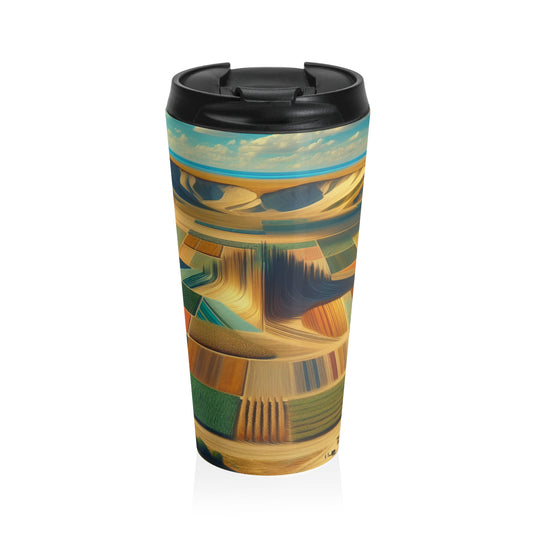 "Forest Mandala: Nature's Harmony" - The Alien Stainless Steel Travel Mug Land Art