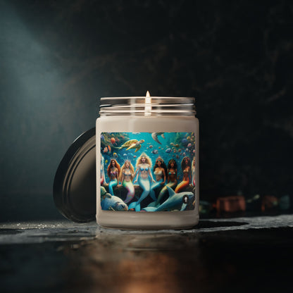 "Dive into the Enchanted Abyss: A Mermaid's Paradise" - The Alien Scented Soy Candle 9oz