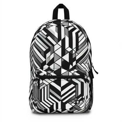 "Perception in Motion: A Mind-Bending Op Art Masterpiece" - The Alien Backpack Op Art