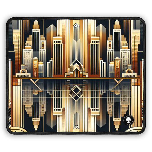 "Luxe Deco: Artistic Elegance at The Grand Hotel" - The Alien Gaming Mouse Pad Art Deco