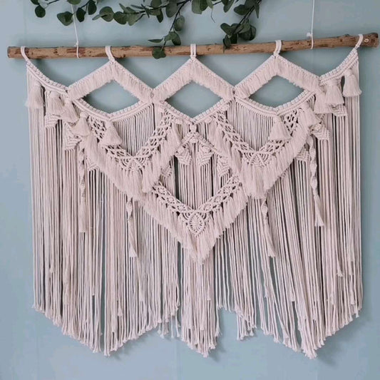 Hand-woven Wholesale Bohemian Tapestry Nordic Decoration Wall Tassel Large Tapestry