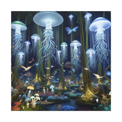 "Jellyfish Grove: A Luminescent Fantasy Forest" - The Alien Canva