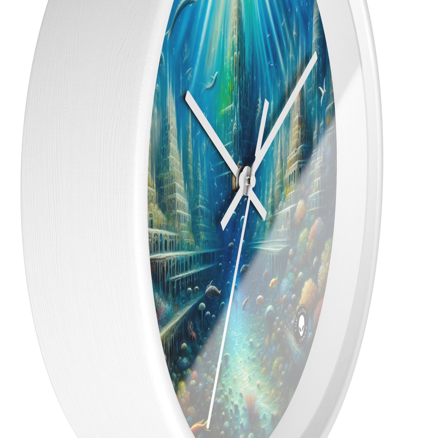 "Enchanted Underwater City" - The Alien Wall Clock